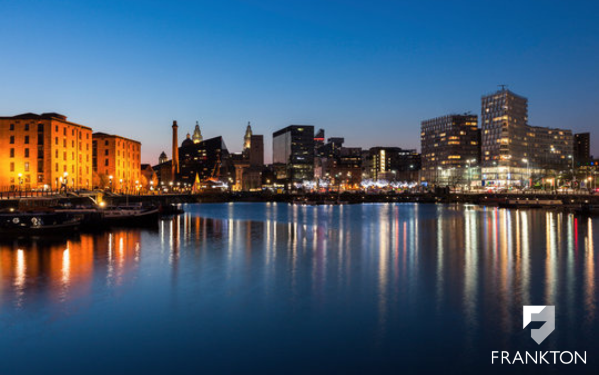 View of Liverpool at night